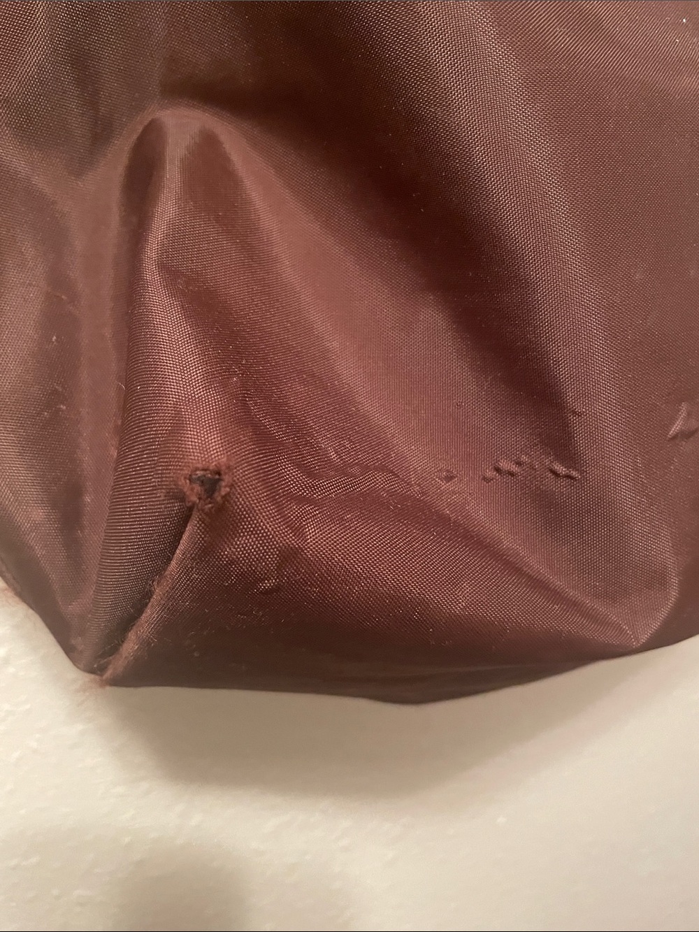 Longchamp Brown Nylon Tote with Tan Leather Trim - Picture 2 of 11